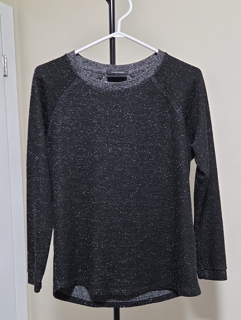 Scotch & Soda Black Sparkle Crewneck Sweater